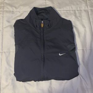 grey nike zip up jacket